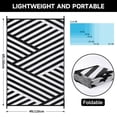 thumbnail image 2 of Waterproof Reversible Outdoor Rug, Plastic Straw Patio Camping Mat, 4'x6', 2 of 7