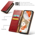 thumbnail image 3 of for Google Pixel 9 Pro XL Wallet Case, Classic Design Premium Leather Wallet Magnetic Closure Flip Case Kickstand Card Holder Slot Shockproof Protective Cover For Google Pixel 9 Pro XL,Red, 3 of 7