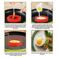 thumbnail image 4 of 6 Pack Silicone Egg Rings, Non-stick Egg Rings, Boiled Egg Rings, Fried Egg Molds or Pancake Rings Non-stick Mold Rings Round, 4 of 4