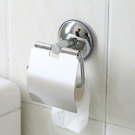 1pc Stainless Steel Bathroom Toilet Wall Mounted Suction Paper