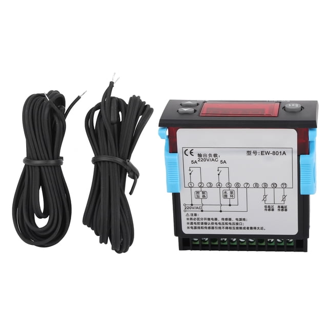 Termostato controlador - Termostato controlador de temperatura del calentador de agua solar con pantalla digital de sensor