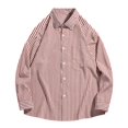 thumbnail image 3 of SDNall Men's Long Sleeve Button Down Shirt Casual Striped Cotton Shirt For Business Casual, 3 of 5