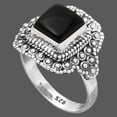 thumbnail image 2 of Natural Tektite Cab - Greek 925 Sterling Silver Ring s.8 Jewelry R-1124 SDR245892, 2 of 5