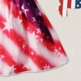thumbnail image 4 of CAUYDY Toddler Baby Girls 4th of July Clothes Children Outfit Stars Stripes Sleeveless Dress Independent's Day Suits for Kids 1T 2T 3T 4T 5T 6T 7T (Sizes 4-5 Years,Multicolour), 4 of 5