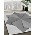 thumbnail image 3 of Ahgly Company Machine Washable Indoor Rectangle Transitional Platinum Gray Area Rugs, 8' x 12', 3 of 7