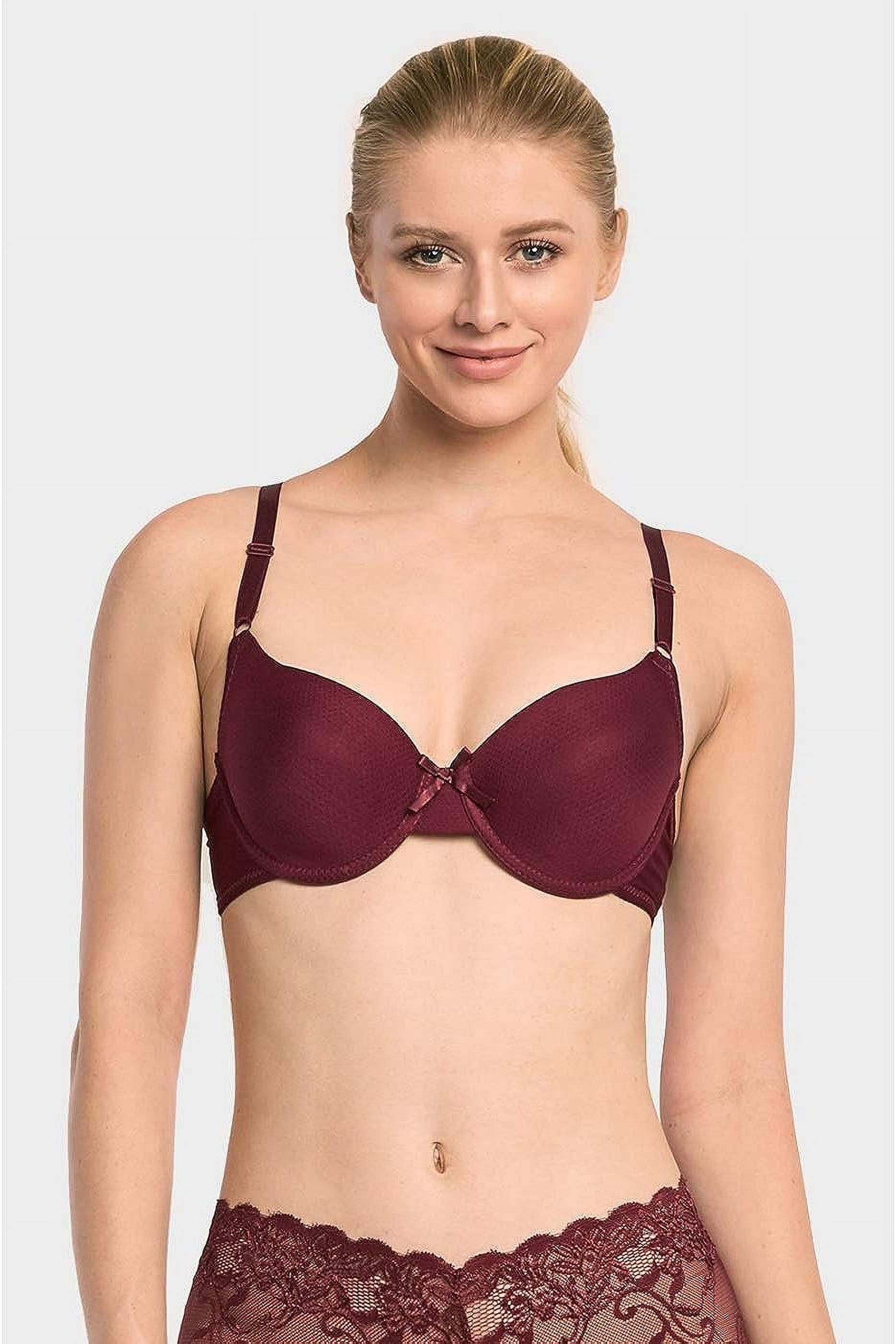 Mamia Sofra Women's Plain Lace Cotton Bras Pack of 6 - 4279PL1, 34B 