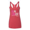 thumbnail image 2 of Faith Jesus Believe Awareness Tri-Blend Racerback Tank Top, Vintage Red, Small, 2 of 3