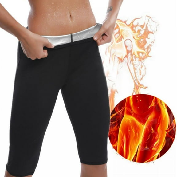 Sauna Sweat Shapewear High Waisted Shorts Leggings Pants Workout Suit Waist Trainer Weight Loss Lower Body Shaper Sweatsuit Exercise Fitness Gym Women