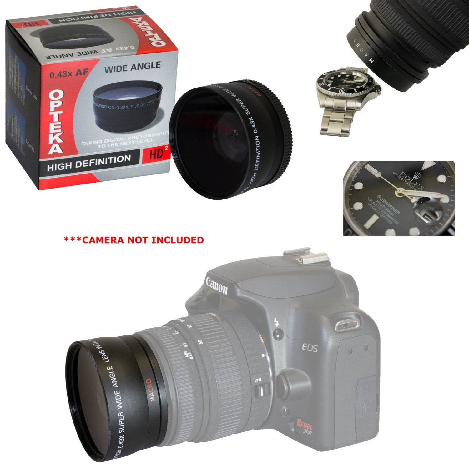 10 Piece Ultimate Lens Package For Canon PowerShot S3 IS S2 IS S5 IS Digital Camera Includes