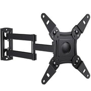 MountFTV Full Motion TV Wall Mount 360Rotation Bracket for 13-42 Inch TVs and Monitors, Swivel Tilt Extension with Articulating Arms, Supports Up to 44 lbs, Max 200x200mm
