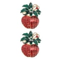 thumbnail image 3 of LABSERRON 2Pcs Red Alloy Artificial Crystal Brooch for Shiny Everyday Wear and Parties, 3 of 8