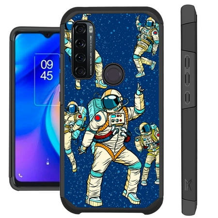 Compatible with TCL 30XE Hybrid Fusion Guard Phone Case Cover (Space Disco)