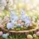 thumbnail image 3 of Easter Bunny Ornament Window Table Top Resin Ornaments, 3 of 9