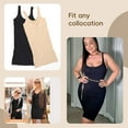 thumbnail image 5 of MANIFIQUE Women's Tummy Control Shapewear Square Neck Seamless 360° Smoothing Slip Dress, 5 of 6
