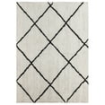 thumbnail image 2 of BizChair Shag Style Diamond Trellis Area Rug - 8' x 10' - Ivory, 2 of 8