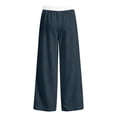 thumbnail image 4 of BOOMNY Girls Baggy Sweatpants Wide Leg Pants for Girl Trendy Patchwork Color Elastic Waist Athletic Jogger Pant With Pocket, 4 of 5