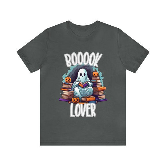 Booook Lover Ghost Shirt, Halloween Shirt for Readers, Teachers, Librarians