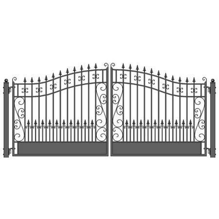 Aleko Iron Dual Swing Driveway Gate Venice 12