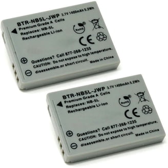 Replacement for Canon PowerShot SX740 HS Battery (2-Pack, 1250mAh