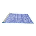 thumbnail image 2 of Ahgly Company Machine Washable Indoor Rectangle Abstract Blue Contemporary Area Rugs, 7' x 10', 2 of 4
