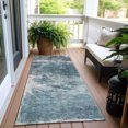 thumbnail image 6 of Addison Rugs Chantille Indoor/Outdoor Transitional Organic Teal Washable Runner Rug, 2'3" x 7'6", 6 of 6