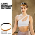 thumbnail image 3 of KAKOWELY baseball hair accessory Handmade Baseball Pattern Elastic Sports Headband For Daily Wear Sports Style Leather Hair Accessory Baseball Style Headband, 3 of 5