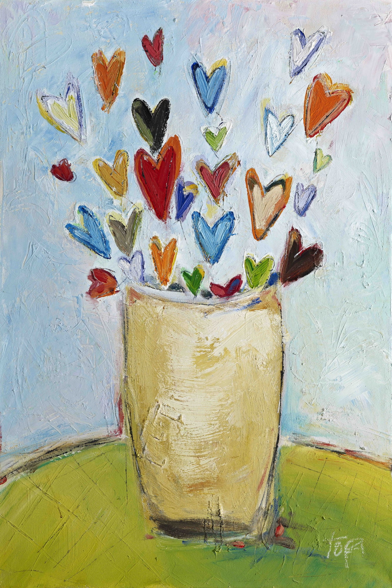 Marmont Hill "Bouquet of Love" by Tori Campisi Painting Print on Canvas