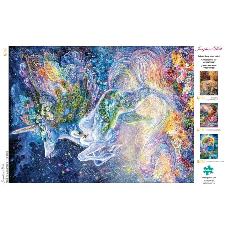 Buffalo Games Josephine Wall Soul of a Unicorn 1000 Piece Glitter