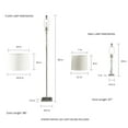 thumbnail image 6 of Lavish Home Crystal Double Tiered Lamps with Shades-Set of 3 Matching Table and Floor Lamps, 6 of 6