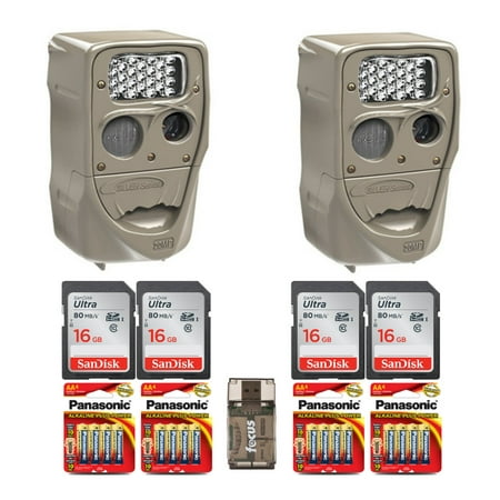 Cuddeback H-1453 20 MP IR Trail Cams (2-Pack) w Batteries, Memory Cards & (Best Trail Cam Photos)
