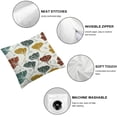 thumbnail image 4 of Acheng Colored Autumn Ginkgo Biloba Leaves Throw Cushion Covers Soft Pillow Case Modern Decorative Double-Sided Designs Pillowcase,2 Pcs White, 4 of 6