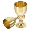 thumbnail image 5 of Raindrops 2pcs Brass Goblet For Wine Offerings And Rituals Easy To Clean Decorative Drinking Cups For Ceremonial Use, 5 of 8