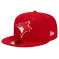 thumbnail image 3 of Men's New Era Red Toronto Blue Jays Logo 59FIFTY Fitted Hat, 3 of 6