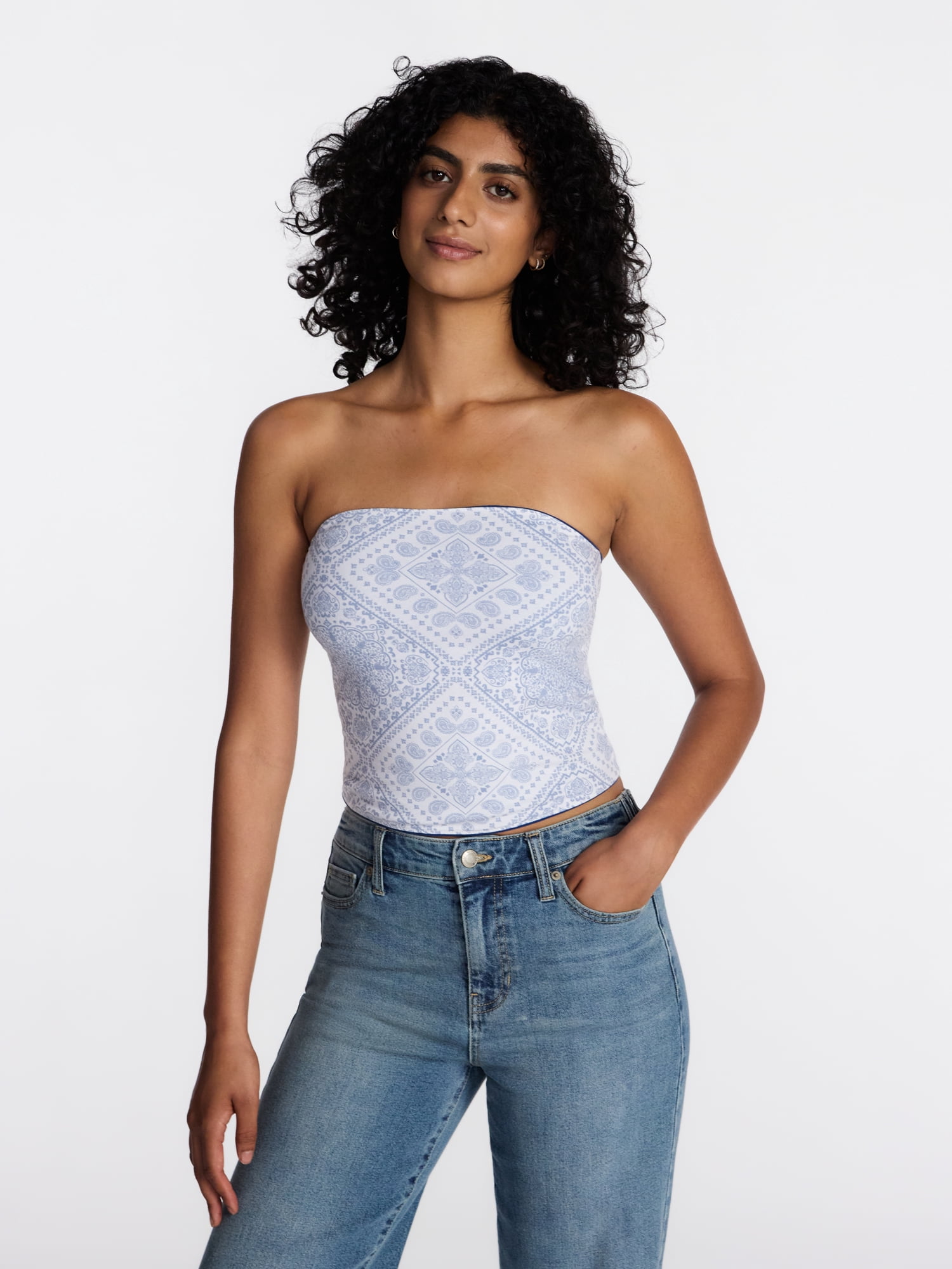 Ford Women's Reversible Graphic Tube Top, Sizes XXS-XXL