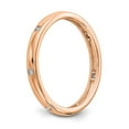 thumbnail image 5 of 14K Rose Gold Ring Band Eternity Diamond Round 1 10CT Polished Bezel Set , Size 8, 5 of 5