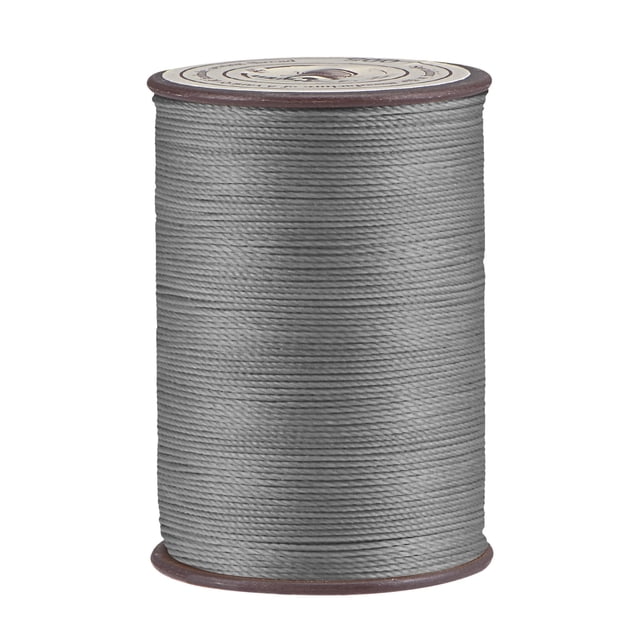 Unique Bargains Fil Ciré en Polyester Gris Pâle, 137 Verges