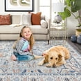 thumbnail image 4 of Tzou Medallion Printed Area Rug Rug, Foldable Floral Floor Carpet Mat for Living Room Bedroom Office, Anti-Slip, 4 of 8