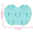 thumbnail image 4 of Alfombrilla de limpieza de brochas de maquillaje de silicona, almohadilla limpiadora de brochas de maquillaje, alfombrilla de limpieza de brochas cosméticas, herramienta de lavado portátil, depurador, 4 of 5