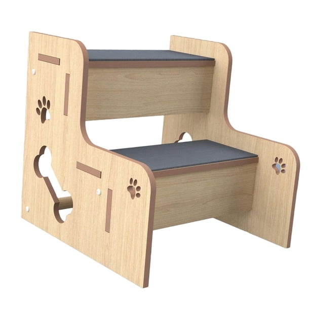 Escalera de madera para mascotas, escalera para perros, suministros para mascotas, accesorios, rampa para subir perros 2 capa