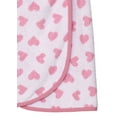 thumbnail image 3 of TowelSelections Women's Wrap Adjustable Cotton Terry Spa Shower Bath Gym Cover Up X-Large White-Pink Heart, 3 of 4