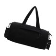 thumbnail image 1 of Solid Color Exercise Bag Roomy Interior Practical Corduroy Fabric Multiway Carry Shoulder Crossbody Bag for Sports Yellow, 1 of 4