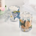 thumbnail image 5 of Cute Cartoon Sharks Diving Translucent Plastic Cans Storage Canisters with Lid Set of 4, 5 of 7