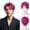 0-Hot Pink1, variant on Phocas Mens Wig with Brown for Men Mullet Wigs with Bangs 70s 80s Male Wig