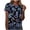 Black, variant on UPPADA Early Day 2025 Women's Round Neck Floral Print Casual Print Short Sleeved Top Short Sleeved Round Neck Top/shirt Gifts For Women With Dementia