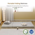 thumbnail image 6 of EGOHOME 4 inch Tri Folding Memory Foam Mattress Topper with Removable Cover, Twin Tri-Fold Mattress, Perfect for Guests or Travelers, 6 of 10