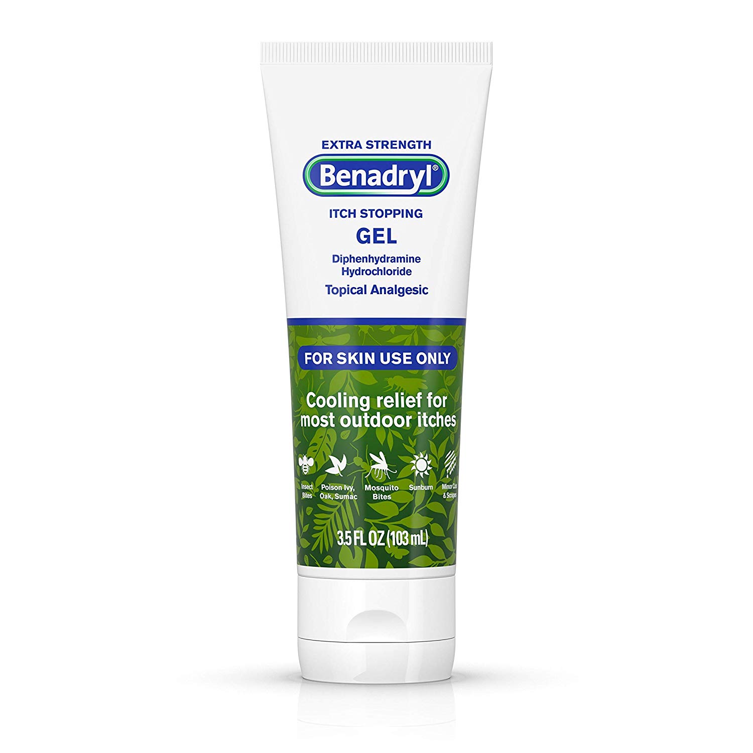 6 Pack Benadryl Extra Strength Cooling Anti-Itch Gel, 3.5 Fl. Oz