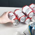thumbnail image 4 of Organizador Dispensador de Bebidas de 3 Piezas para Refrigerador, Contenedor de Almacenamiento de Contenedor de Latas de Alto y Delgado de Plástico Transparente, 4 of 5