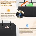 thumbnail image 4 of RAINSMORE Bolsa para Laptop Mujer 15.6 Pulgadas Tote Bag Universidad Profesional Maletin para Laptop Mujer, 4 of 8