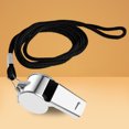 thumbnail image 2 of El Árbitro Silbato Metal Con Cuerda para Entrenamiento Competencia (estilo 2), 2 of 9