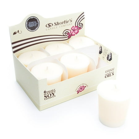 Votive Mint - White Chocolate Mint Highly Scented Hand Poured White Natural Soy Votive Candles - 6 15 Hour Clean Burning Votive Cup Refills - Bakery Votive Candle Collection
